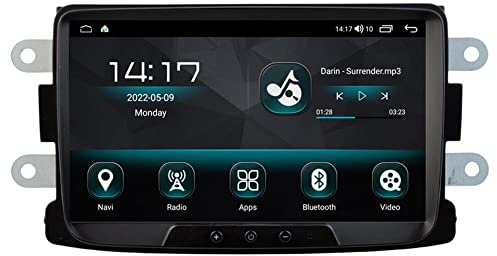 Autosion Android 10 Lecteur DVD GPS Stéréo HeadUnit Navi Radio Multimédia WiFi pour Renault Duster Dacia Logan Sandero Xray 2012 2013 2014 2015 2016 2017 Commande au Volant
