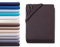 Exclusive Topper-Spannbettlaken | Bettlaken mit extra starkem Stoff 160 g/m² | Ideal für Boxspringbetten und Topper | OEKO-TEX® MADE IN GREEN | Topper 10cm Steghöhe | 140-160x200 cm - Schokobraun