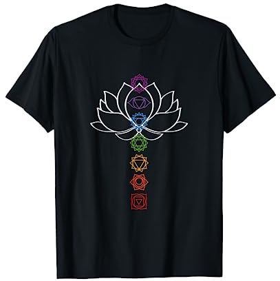 Spirituelles Zen Lotus Blume Chakren Ausgerichtet Yoga T-Shirt