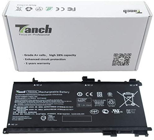 Batería del Ordenador portátil para TE03XL 849570-541 HP Omen 15-AX001NS 15-ax002nf Pavilion 15-BC076ND 11.55V 5150mAh 61.6Wh