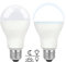 LED Dämmerungslampe E27 12W Kaltweiß 6000K mit Lichtsensor, 1200LM, AC 230V, 160 Grad, E27 100W ersatz, Glühbirnen mit Dämmerungssensor für Außenlampe für Eingangsbereich Garten, 2er Set