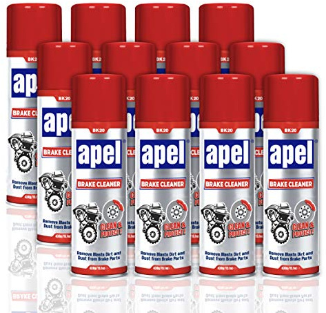 Mitreapel Apel Brake Parts Cleaner (12 X 16.9 Fl Oz) Brake Pad Disc Springs Calipers|12 Pack