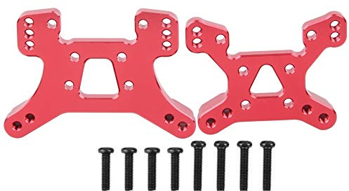 Dilwe Pièces de Rechange de véhicules de Panneau de de Choc arrière/Avant en Aluminium adaptées pour 144001 1/14 Voiture modèle RC(Rouge)