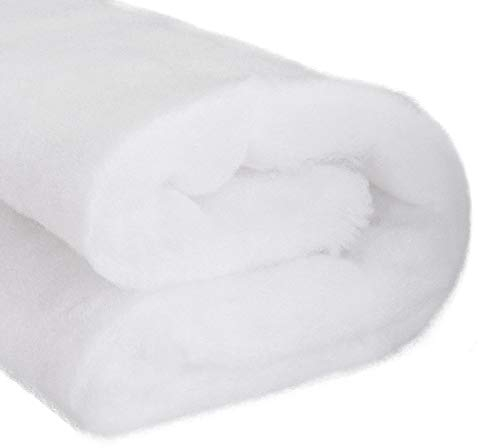 sourcing map Speaker Sound-Absorbing Cotton Polyester Fiber Interior Insulation DIY HIFI Replacement 62x100cm White