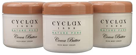 Cyclax Körpercreme reich an Kakaobutter, 300 ml, 3 Stück