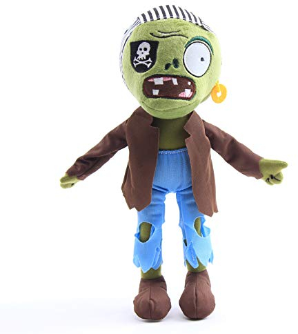 uiuoutoy Zombies Plüsch Spielzeug Pirate Zombie Kuscheltier Puppe Geschenk 28cm