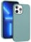 ARSUNOVO for iPhone 13 Pro Max Phone Case 6.7 inch, [Shockproof][Anti-Scratch] Slim Liquid Silicone Case Protective Rubber Gel Cover for iPhone 13 Pro Max 6.7 2021, Pine Green
