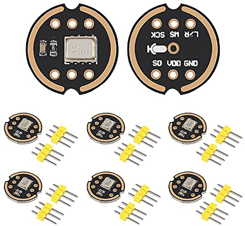 6pcs INMP441 Omnidirektionales Mikrofon I2S-Schnittstelle Digitales Ausgangssensormodul Unterstützt ESP32