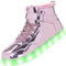 APTESOL 11 modalità LED Scarpe da Ginnastica Alte Luminose per Donna e Uomo Unisex - Scarpe con luci Lampeggianti Ricaricabili USB [Rosa,37]