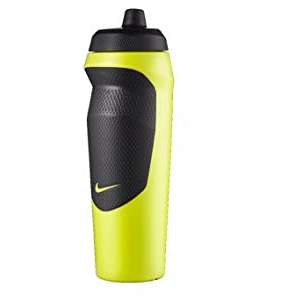 Nike Hypersport Bottle - Botella unisex para adultos, color verde atómico, negro, negro, verde atómico, 600 ml