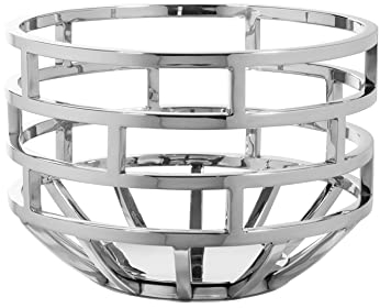 Fink [A] MANDERO, Schale, Edelstahl, glatt, silberfarben, L. 27 cm, B. 27 cm, H. 18 cm, D. 27 cm