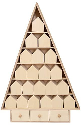 Artemio 14003548 Adventskalender aus Tannenholz