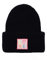 Zwillingsherz Slouch-Beanie-Mütze mit Kaschmir - Hochwertige Strickmütze mit Love Patch für Damen Mädchen Jungen - Hat - One Size - warm und weich für Frühling Herbst und Winter-NVY