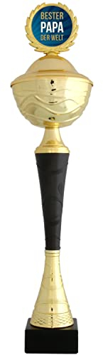 Druckspezialist Pokal Bester Papa der Welt DRANCY 43cm mit Deckel