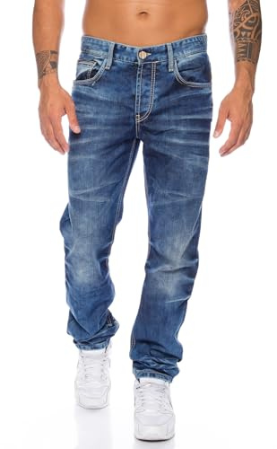 Cipo & Baxx Herren Jeans Hose im dezentem Design