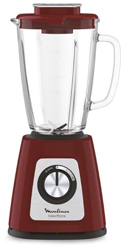 Moulinex LM430510 Blendforce Blendforce Blender, 800 W, 1.75 L Capacity, Air Cooling System, 2 Speeds and Pulse Function, Automatic Locking System