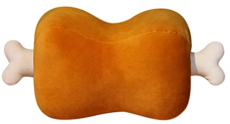 Herfair Kuschelkissen Kinder Schmusekissen Lustige Fleisch Knochen Kissen Sofakissen Zierkissen Weiche Flauschige Spielzeug Wurfkissen Geschenke