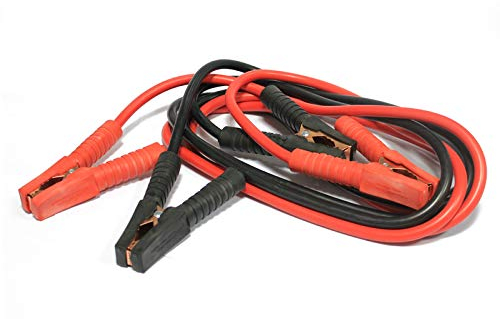 FIVMEN Starthilfekabel Überbrückungskabel Auto 12V/24V mit Überspannungsschutz und Autobatterie Krokodilklemmen Starterkabel für KFZ PKW LKW Motorrad, 2x4m