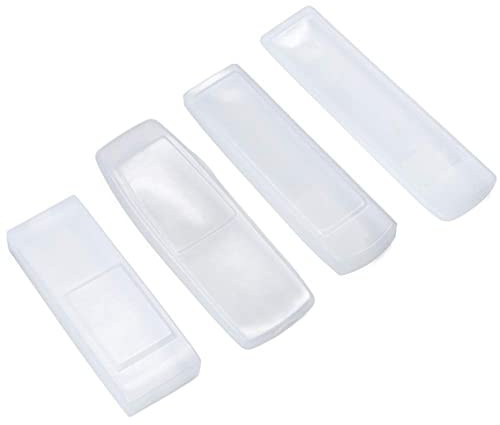 Funda de Silicona para Mando a Distancia - Protectora Impermeable Transparente para TV y Aire Acondicionado 21x5 cm
