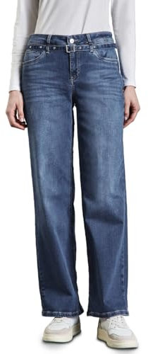 STREET ONE Wide Leg Jeans mit Gürtel