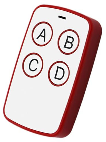 Jrifedptry Mando a distancia eléctrico de copia automática de 433 MHz, abridor de puerta de garaje, duplicador, clon, código de clonación, 4 teclas