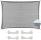 Voile Ombrage Toile Respirant 80 x 100 cm, 98% UV Résistant et Respirant Le Vent, Voile d'ombrage Jardin Parasols D'Extérieur, pour Plein Air, Jardin, Terrasse, Gris Clair