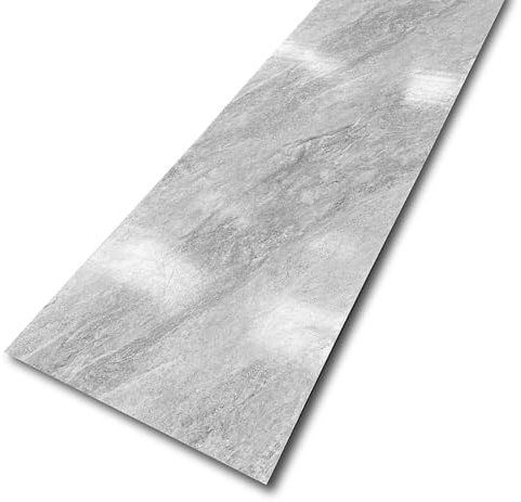 WITEN&NOCK 2er Set ARIO Wandverkleidung Wandpaneele aus Kunststoff Kückenrückwand BxL: 60 x 120cm Farbe Marmor hellgrau matt