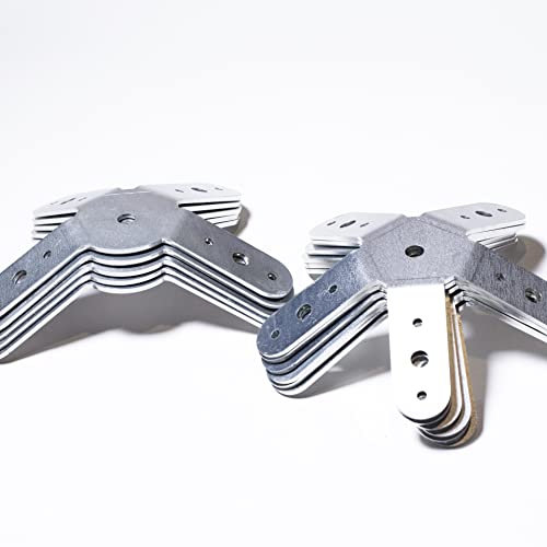 D0MESTAR Dome géodésique: Kit de 11 connecteurs de Montage métal Acier Inoxydable (INOX A2 / SS304) pour Dome 1V: Serre, hamacs, Atelier, cabane Jardin, abri Poules, moustiquaire d'extérieur