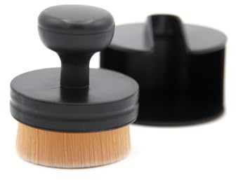 Großer Staubpinsel mit Halter für Nägel zur professionellen Reinigung von Feilstaub bei der Modellage mit Acryl, Gel oder, ideal für hygienisches Arbeiten im Heimstudio · Lynis-Nailshop.de