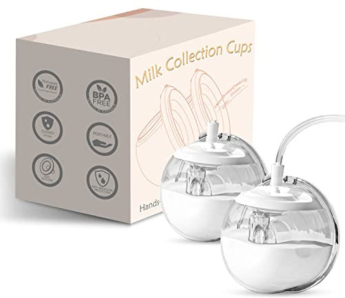 Wearable Silicone Milk Collection Cups,Closed System Breast Milk Collection Cups,BreastMilk Collector Cup,Pump On The Go-24mm