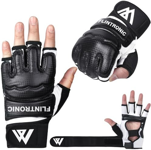 flintronic Boxsack Boxhandschuhe, Fitness MMA Handschuhe, Männer Und Frauen Training Grappling Sparring MMA Gloves, Kickboxen Kampfsport Muay Thai Boxsack Sandsack Pratzen Boxen(M)