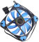 UKCOCO 1Pc LED Luminous Computer Case Fan Ultra Silent Heat Sink Cooling for Home Use Efficient Low Noise Power Supply Blue Color Easy Installation