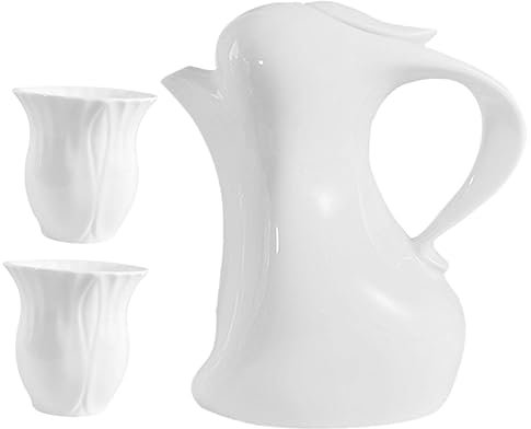 HOLIDYOYO 1 Ensemble De Théière Décorative En Céramique Pour Lapin Théière En Porcelaine Théière Chinoise Théière En Porcelaine Théière En Céramique Blanche