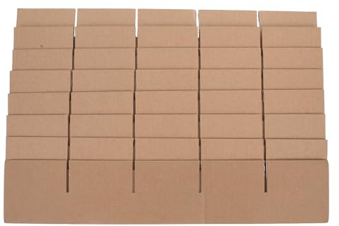 Papp Trennwände für Versandkartons 8 Stück mit 80x80x80 MM | Rasteraufbau aus Papier und Pappe, Stoßdämpfend, für Kleine Kerzen und Geschirr, Lagerpackung
