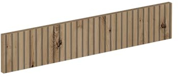 Vicco Küchenfront R-Line, Artisan-Eiche, 59.6 x 11.2 cm Möbelfront für den Herdumbauschrank, passend für R-Line Küchenschränke zur einfachen Montage