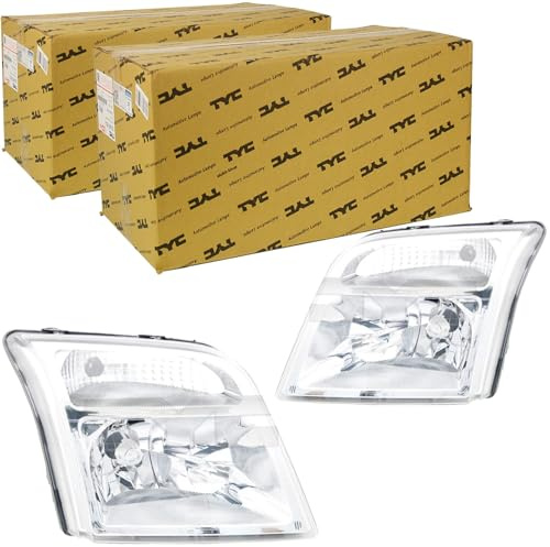2x TYC H4 Scheinwerfer links+rechts | 20-1347-05-2 + 20-1348-05-2 Kompatibel mit Tourneo Connect,transit Connect (P65_, P70_, P80_)