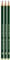 Faber-Castell 111198 - 3 Bleistifte CASTELL 9000, Härtegrad: H, Schaftfarbe: grün