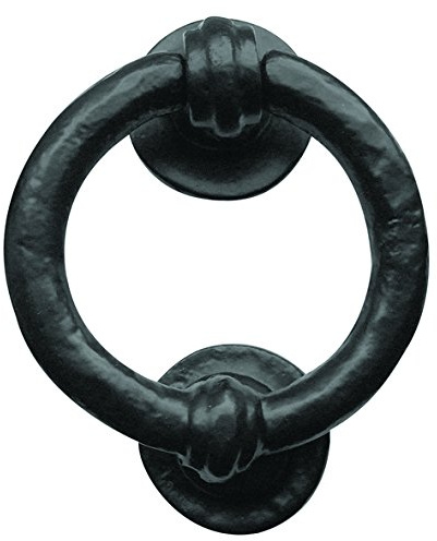 Frelan JAB7 95mm Dia. Ring Knocker, Black, 100 mm