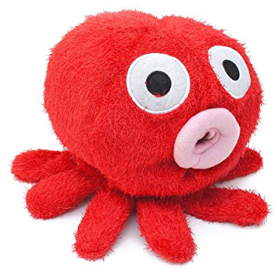 Dispensador de pañuelos de pulpo Dispensador de toallitas cosméticas Pulpo Caja Dispensador de Pañuelo - Rojo