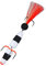 K.P Baits Foam Jig Schaumstoff Köder Streamer 7,5 cm Schwarz Weiss - 1 Stück - J-Haken mit Streamer - Fischköder
