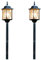 2er-Set Wegeleuchten MILANO, E27, Bleikristalloptik, IP43, Höhe 105 cm; KONSTSMIDE 7245-759