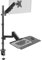 VIVO Sit-Stand Height Adjustable Pneumatic Spring Arm Keyboard Tray Desk Mount for 1 Screen up to 32 inches STAND-SIT1B