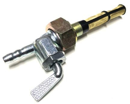 Benzinhahn Kraftstoffhahn M21x1 passend für Jawa Mustang 23 Oldtimer Motorrad Moped – Gerader Anschluss, 7mm Schlauchanschluss