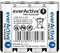 EverActive - Confezione da 4 batterie AA, Pro Alkaline, Mignon LR6 R6 1,5 V, alte prestazioni, durata 10 anni