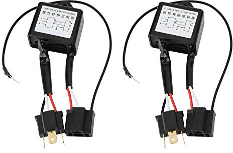 Polarité inversée 2 pièces LED convertisseur négatif Adaptateur de Faisceau de commutateur négatif Polaire adapté pour H4yctze 2pcs polarité inversée inverseur de polarité+inverseur de polariter phar