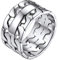 ChainsHouse herren Männer Ring 11mm breit Panzerkette Design Bandring Statement Fingerring Vintag Ring hochgepoliert Fingerring für Model Sänger