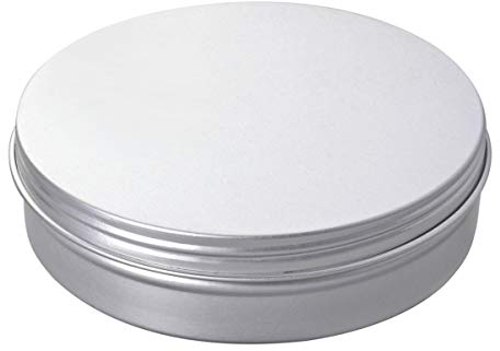 100Ml Aluminium Zinn Dosen Runde Balsam Dosen Dosen Leere Behälter mit Schraube Deckel für Salve Spice Candy Kosmetische Lip Balsam Kerze Silber
