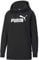 PUMA Damen Sudadera Capucha Con Logotipo Alargado ESS FL Schweiß, Schwarz Black, S