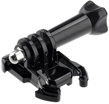 vhbw Clip de Fixation Rapide + vis Compatible avec GoPro Hero HD Naked, HD Helmet, HD Motorsports ActionCam, caméra d'action - Kit d'attache Noir