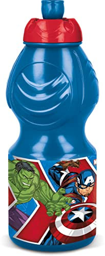 ALMACENESADAN Botella sport multicolor; producto de plástico reutilizable; libre de BPA; capacidad 400 ml (Aven)